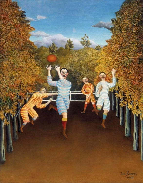 Henri Rousseau The Football Players